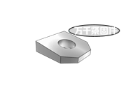 米制結(jié)構(gòu)工程用高強度摩擦螺栓用8°方斜墊圈 BS 4395